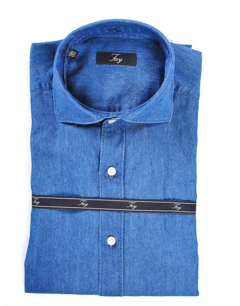 Camicia denim Uomo Fay U210